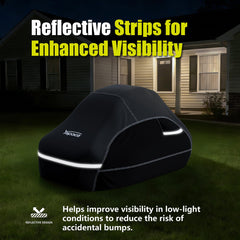 YSPACE side profile on 60 inch deck demonstrates full coverage fit
