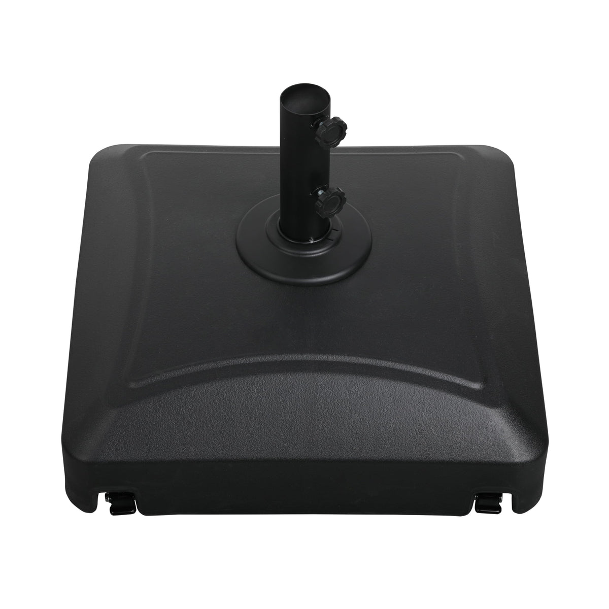 YSSOA front view black square base showing sturdy profile and stability