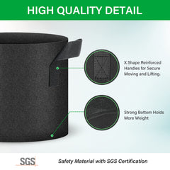 YSSOA handle detail with reinforced stitching demonstrates sturdy carrying and safe transport