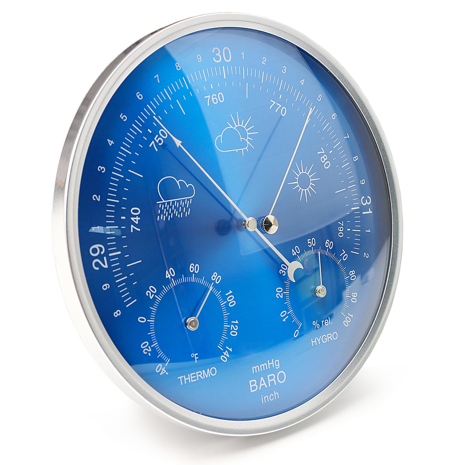 YTCYKJ barometer front view showing clear dial for quick readings