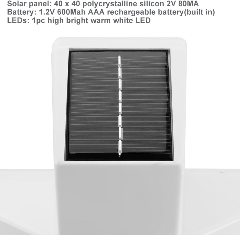 YtotY solar panel detail on stake that maximizes daytime charging