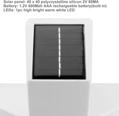 YtotY solar panel detail on stake that maximizes daytime charging