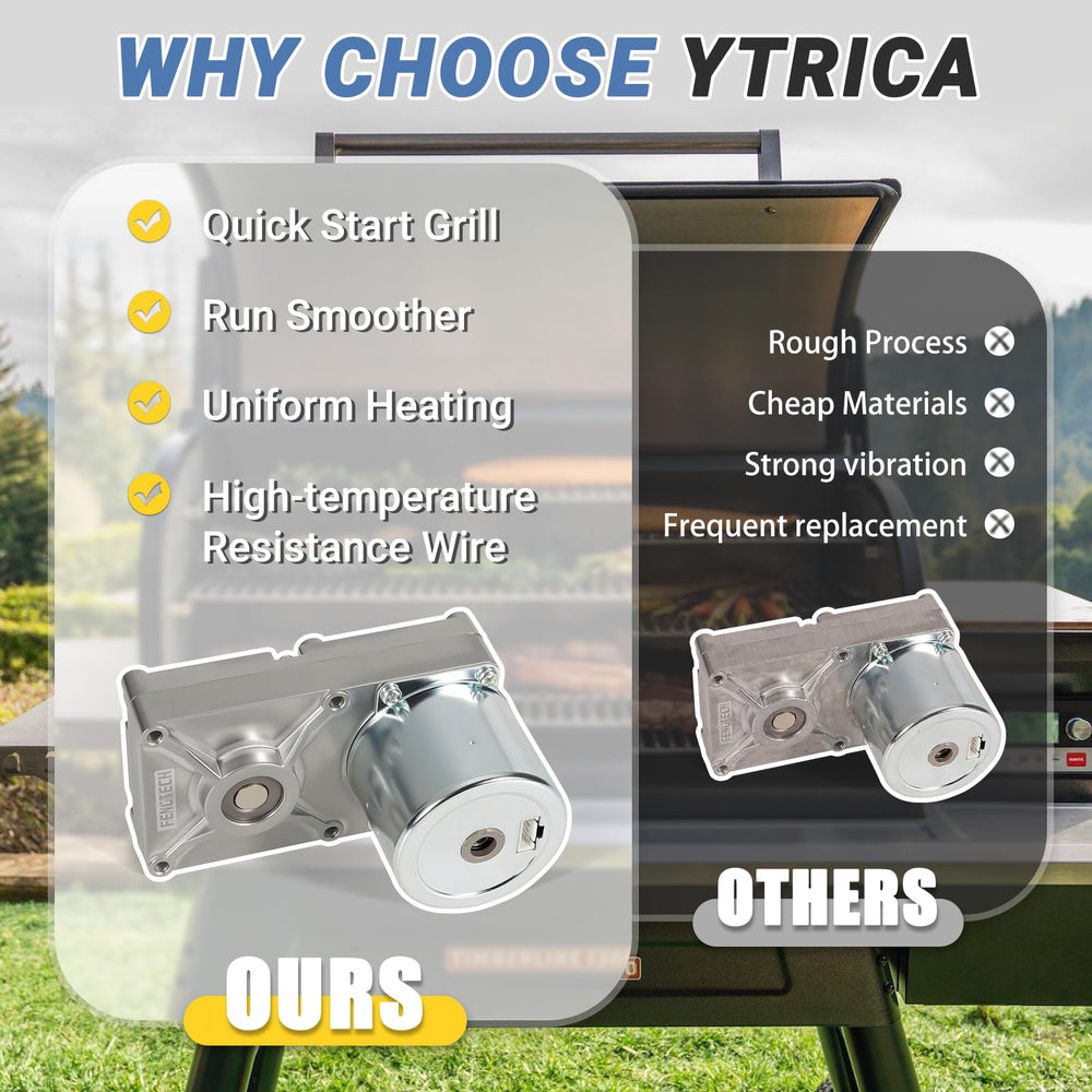 Ytrica installed in grill demonstrating restored pellet feed reliability