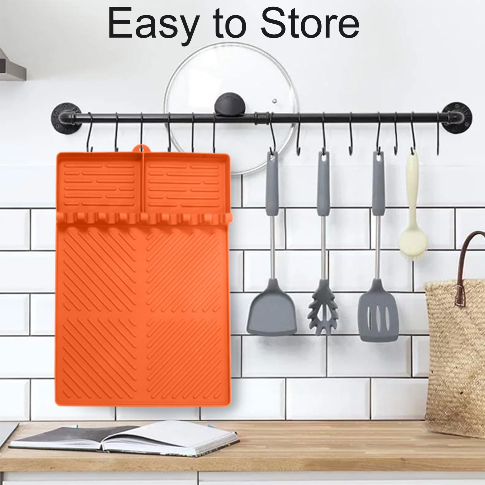 Ytuomzi hanger storage on hook showing compact storage and quick grab convenience