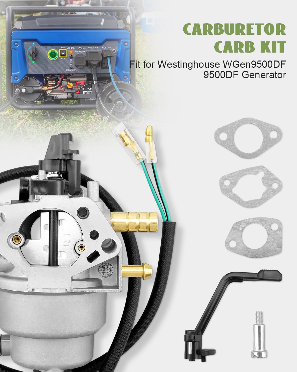 YUANTUO carburetor gasket and hardware displayed for sealed installation benefit