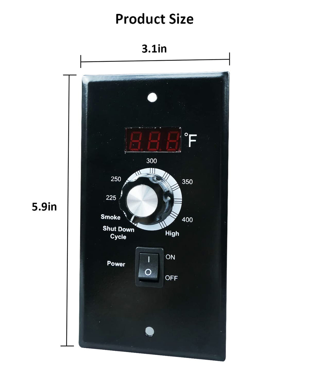 YUANTUO controller beside screwdriver showing scale for easy installation planning