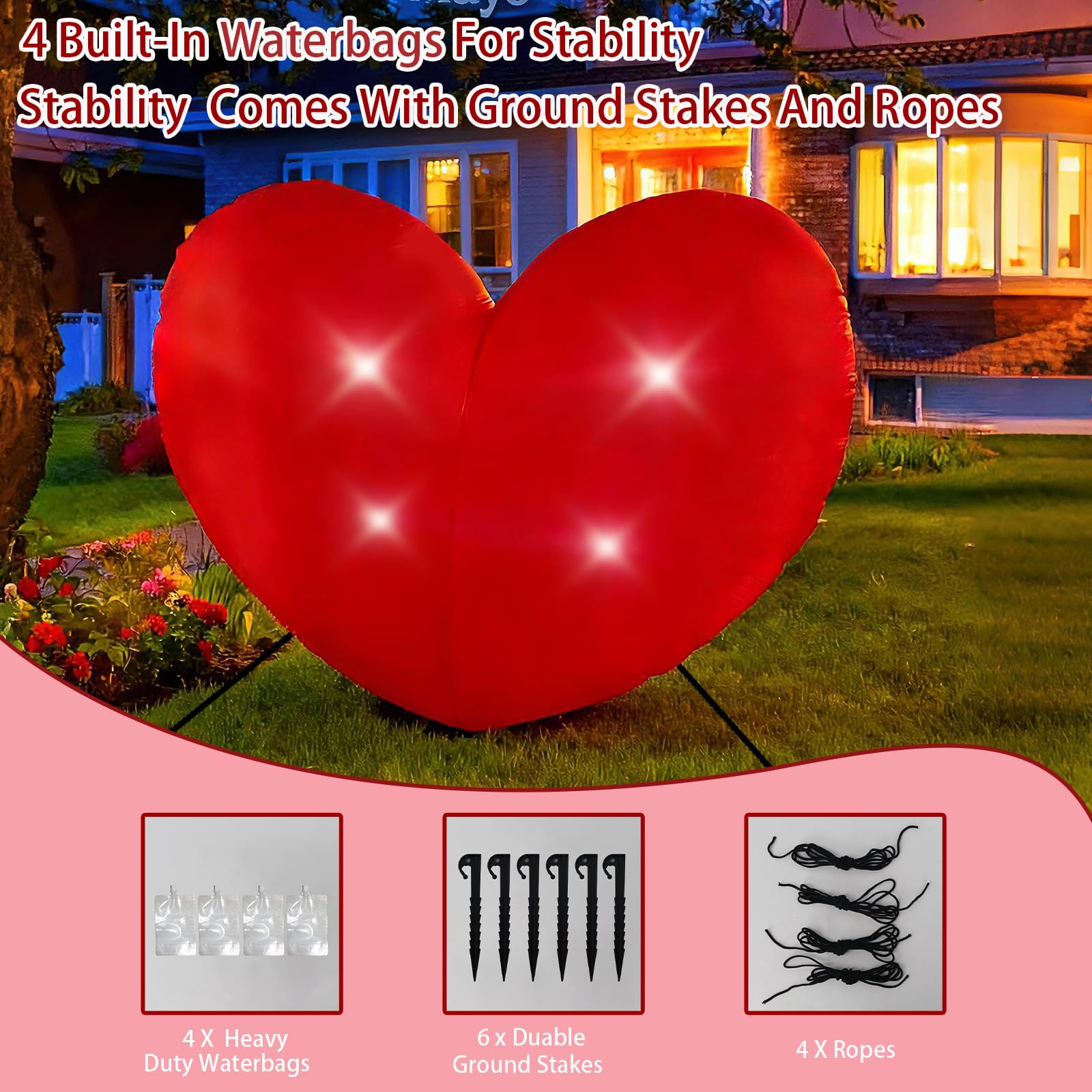 Yudara electric blower connected to heart for fast three minute inflation