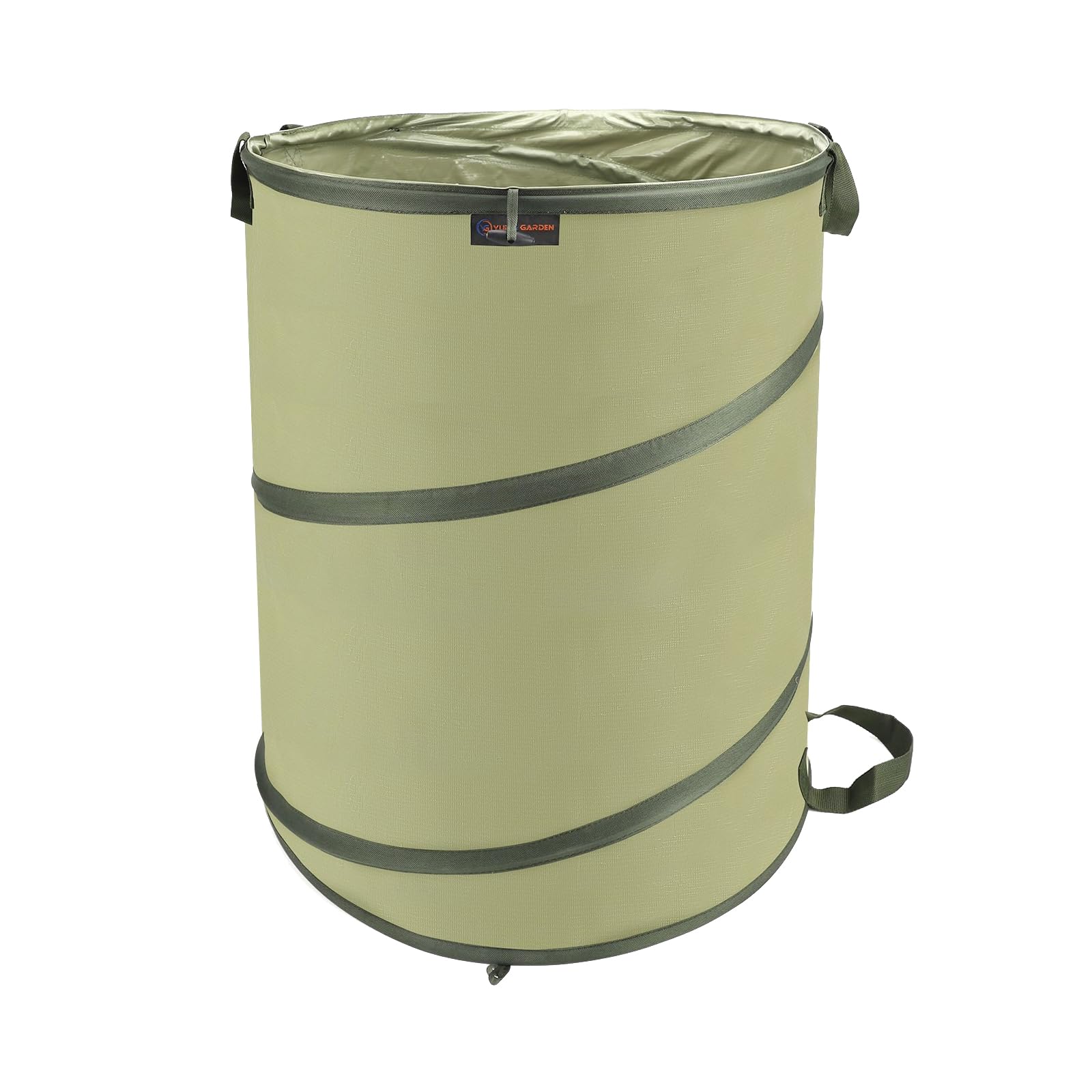 YUDI & GARDEN front view of the 45 gallon collapsible bag showing full shape and capacity