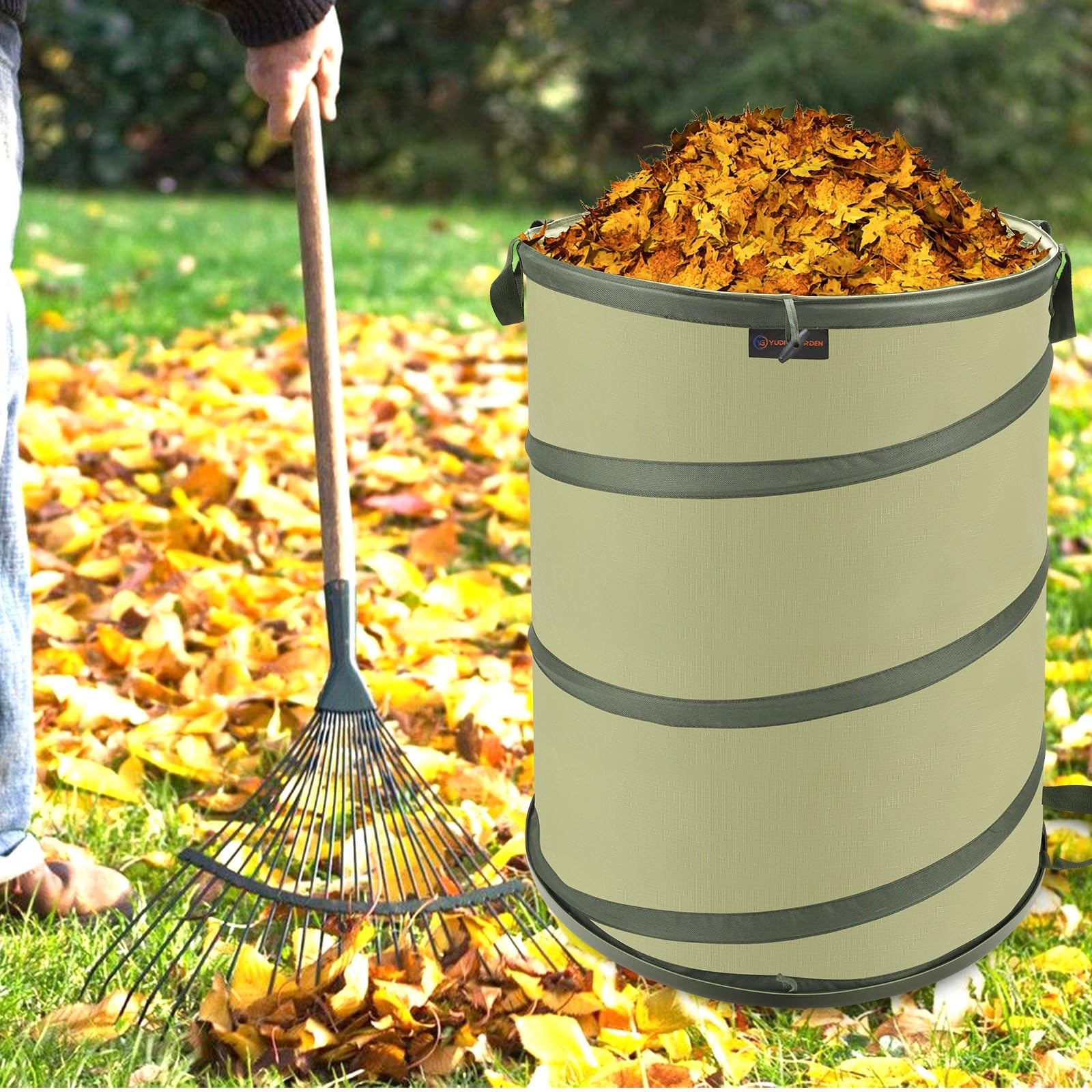 YUDI & GARDEN hard bottom closeup for stable tipping and easy emptying