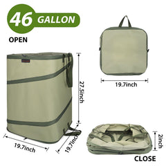 YUDI & GARDEN reinforced top handles shown for heavy lifting benefit