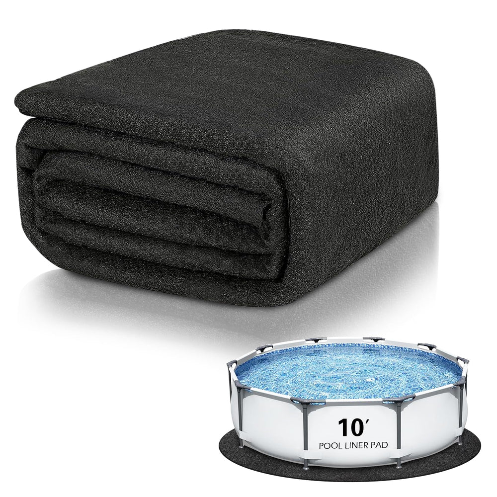 Yudlto front view of round pool pad showing clean edges and fit benefit