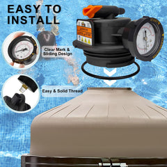 Yueidung installed on Hayward-style filter demonstrating compatible fit