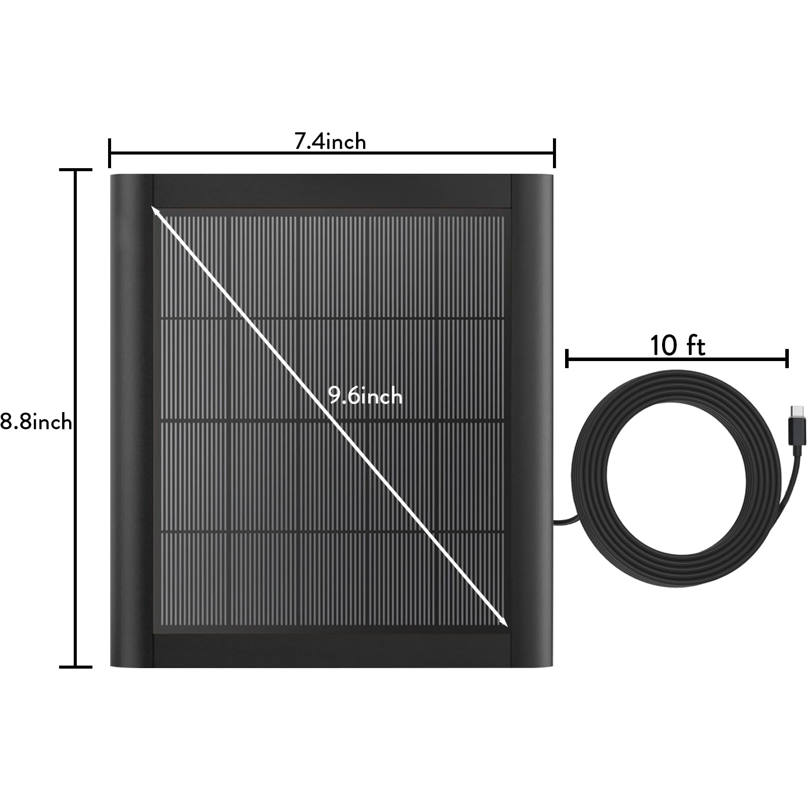 YUELAN close-up of monocrystalline cells highlighting efficient energy capture and faster charging