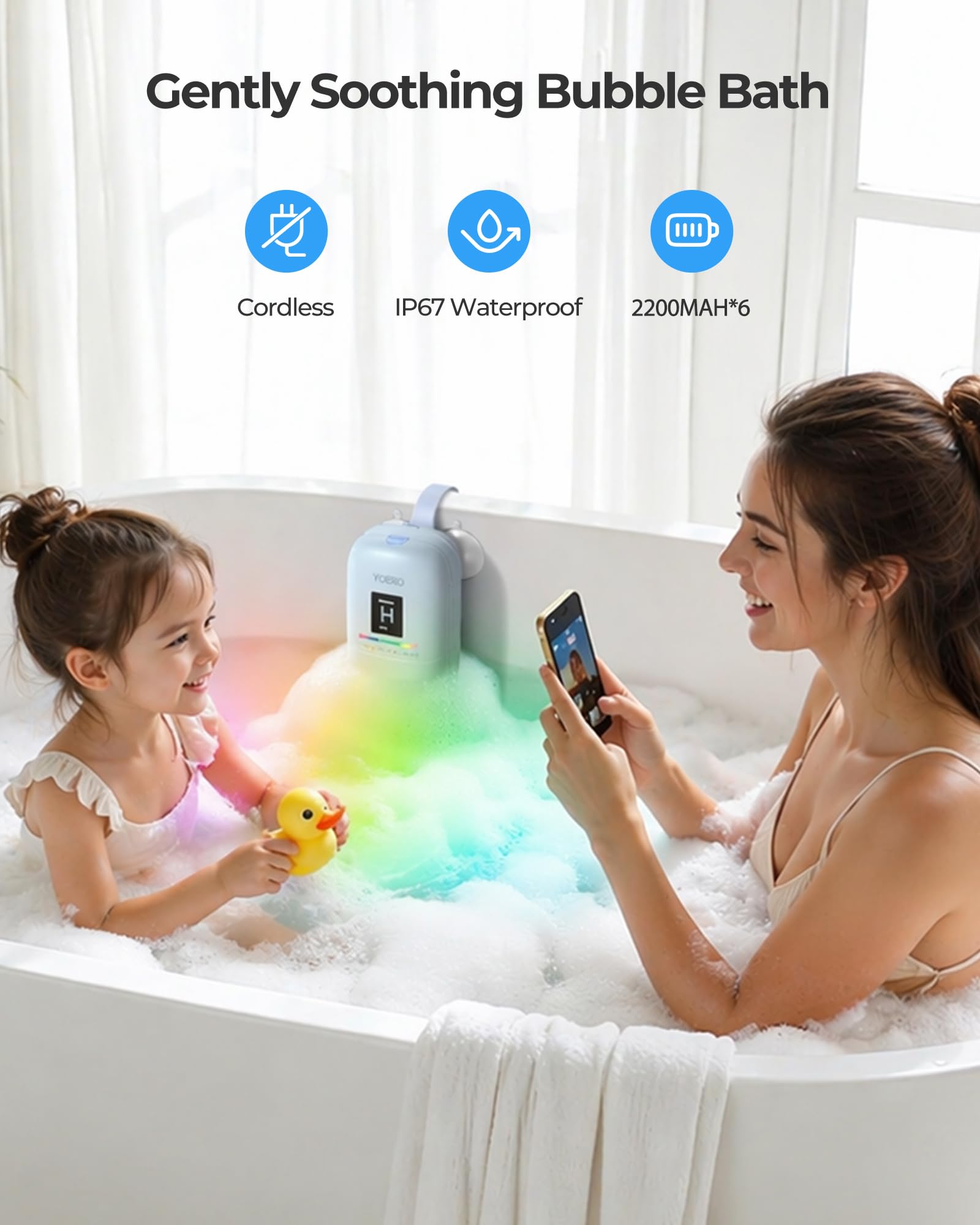YUERO suction cups and strap attachment displaying stable hold to prevent slipping
