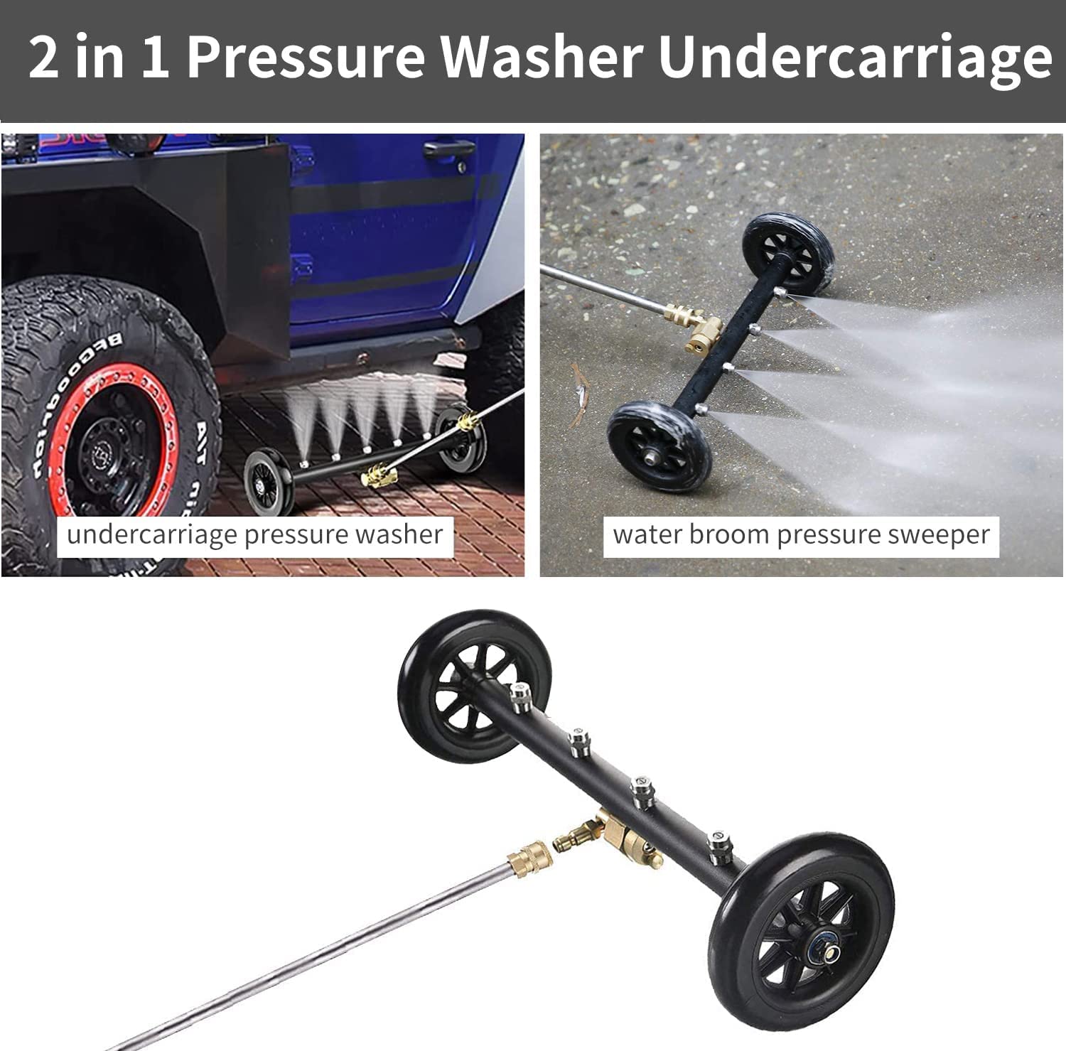 YUET twin rollers and low profile head for smooth undercarriage glide benefit