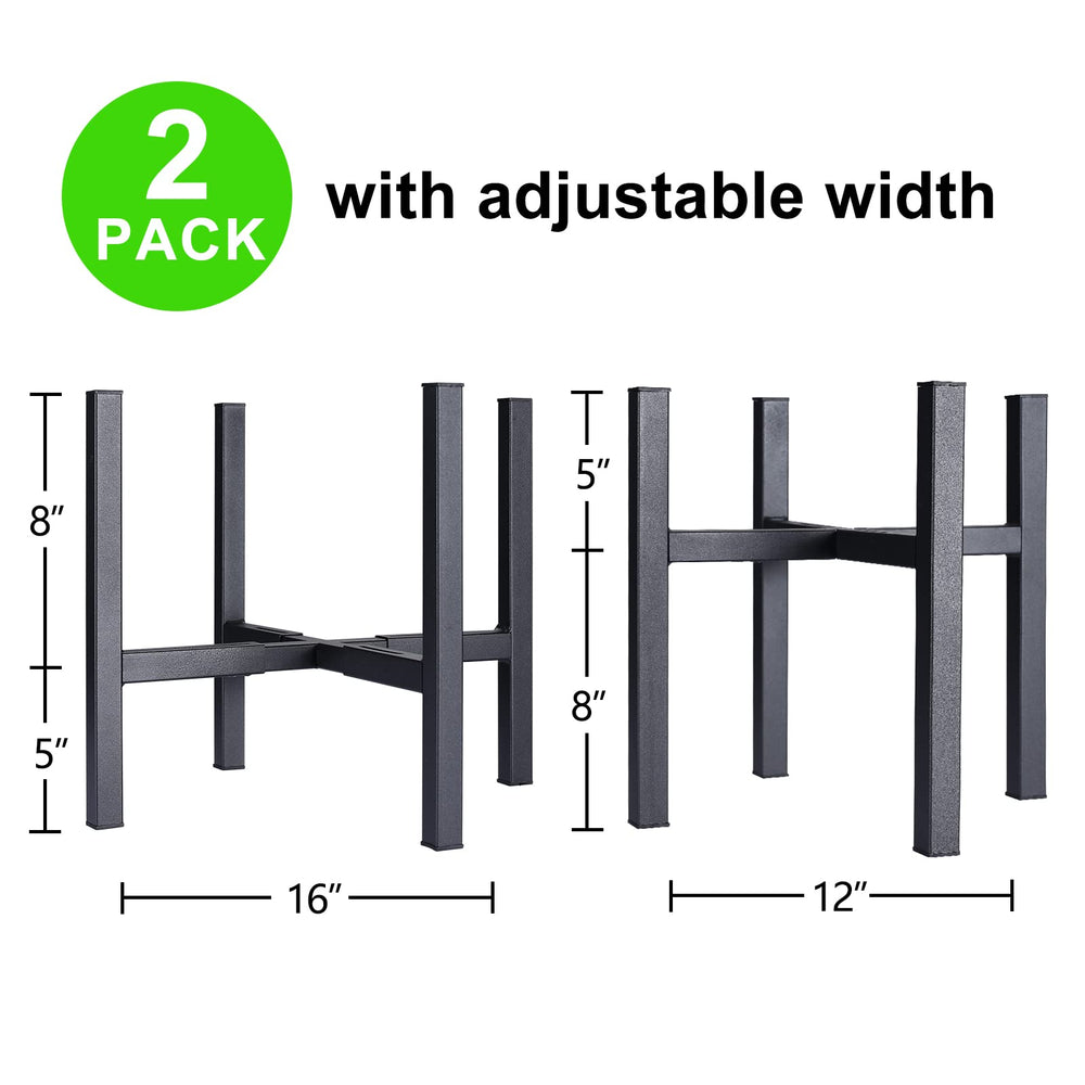 YueTong assembled stand holding a 12-inch pot for secure display benefit