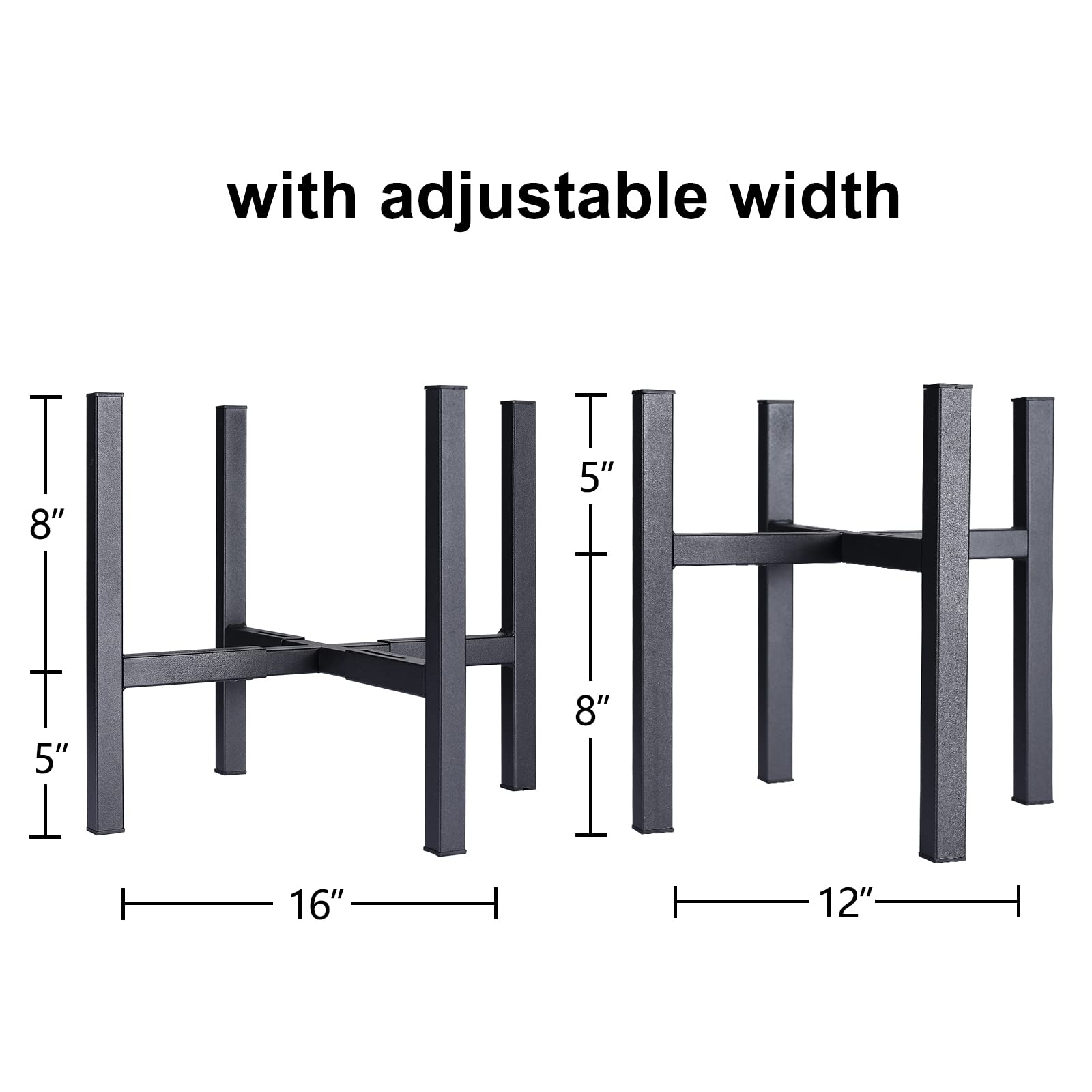 YueTong plant stand beside pot showing scale and fit benefits