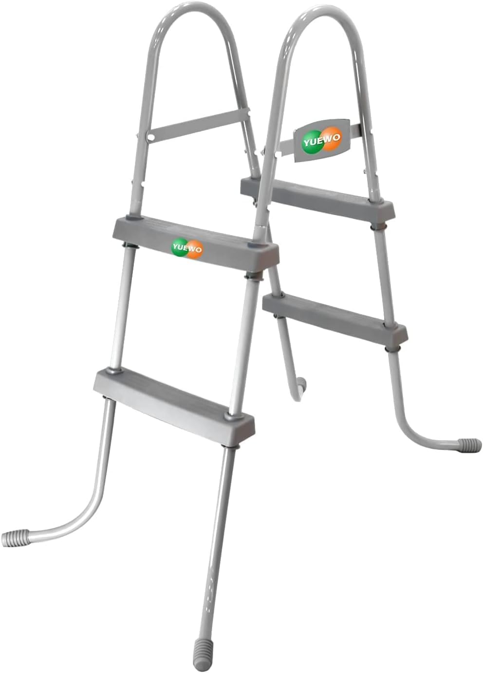YUEWO front view ladder showing compact safe entry
