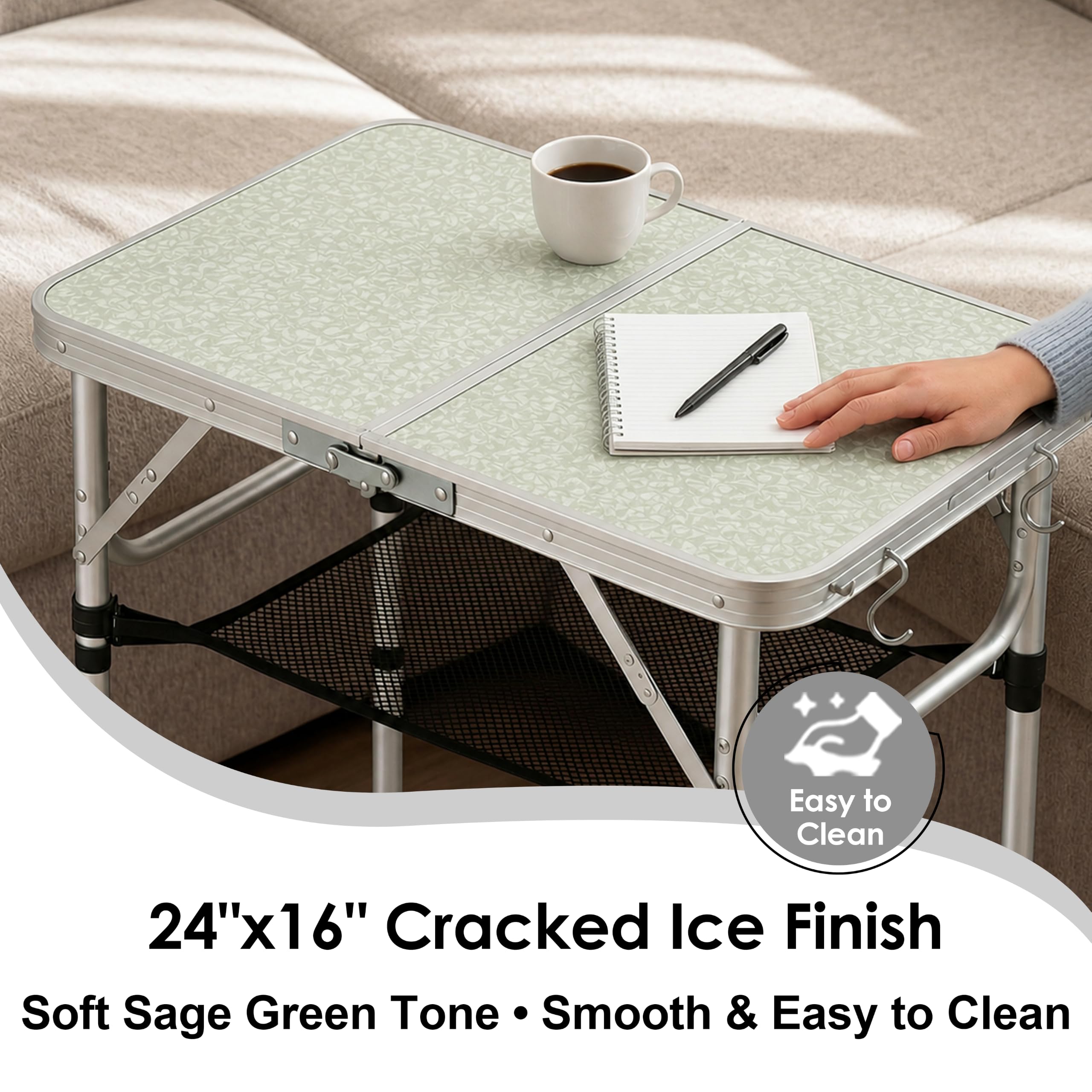YUFIFAIRY table in camping scene providing stable surface for meals