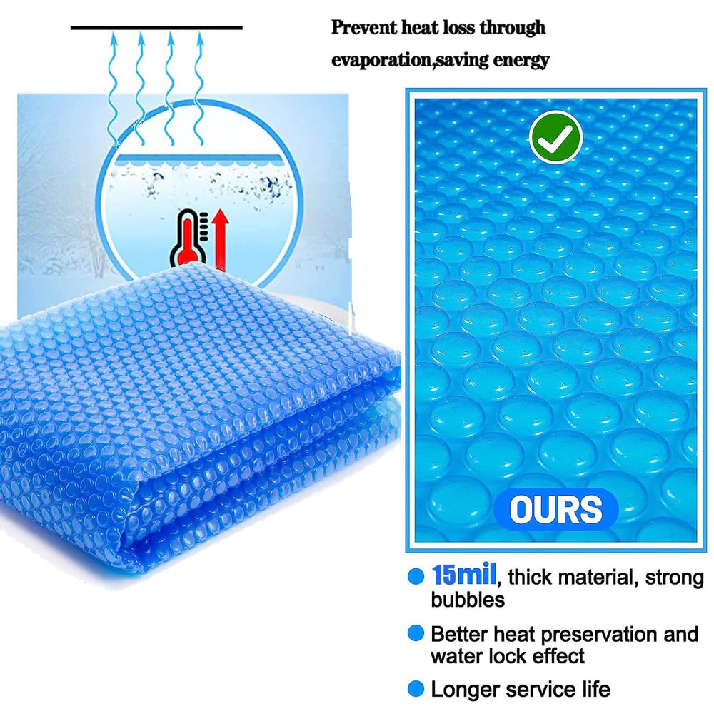 YUGYUJ 6 ft cover beside ruler for scale to confirm correct pool fit