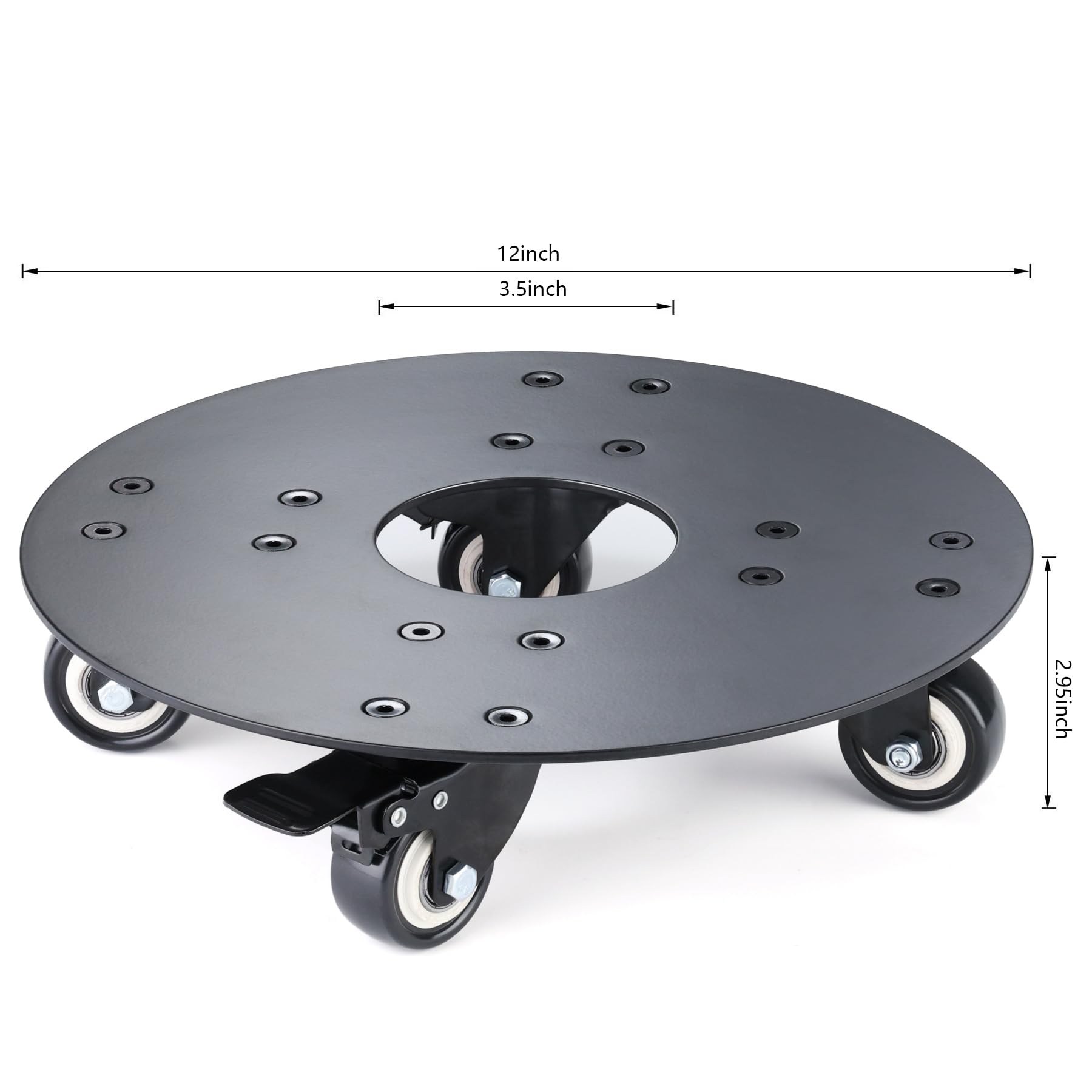 YUjieSTC scale comparison with foot to show 12-inch diameter sizing benefit