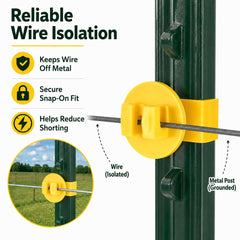 Yukibefo insulator holding electric wire with clear separation benefit