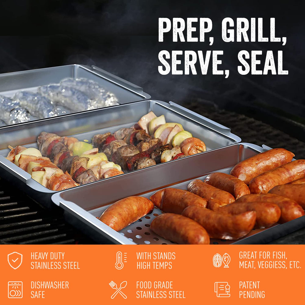 Yukon Glory orange lid sealing tray for spill-free transport
