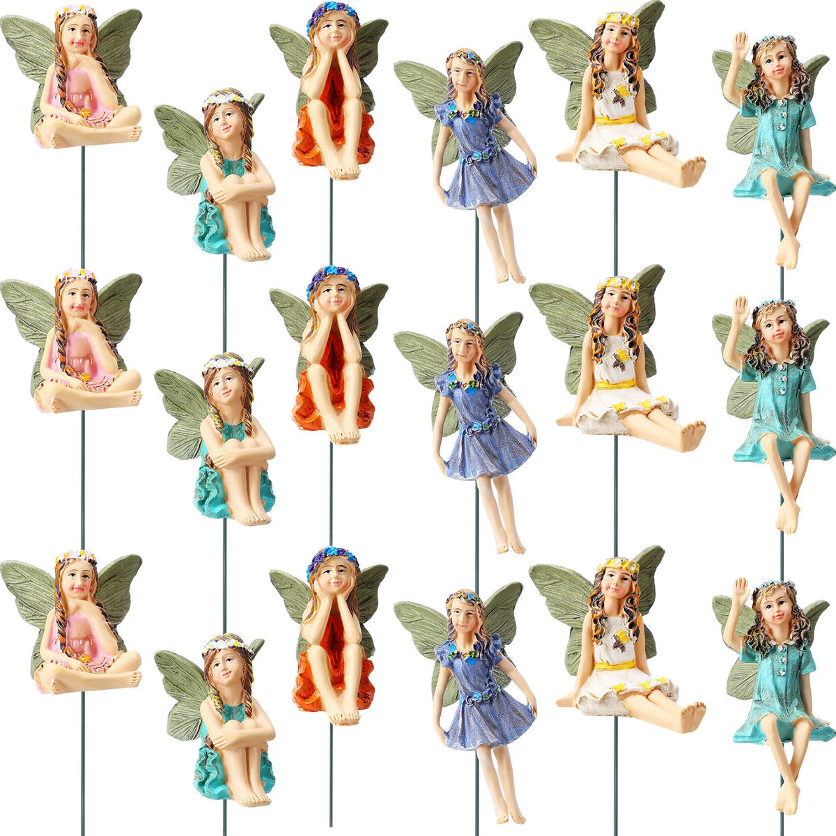 Yulejo front view of full 18-piece set showing variety and arrangement benefit