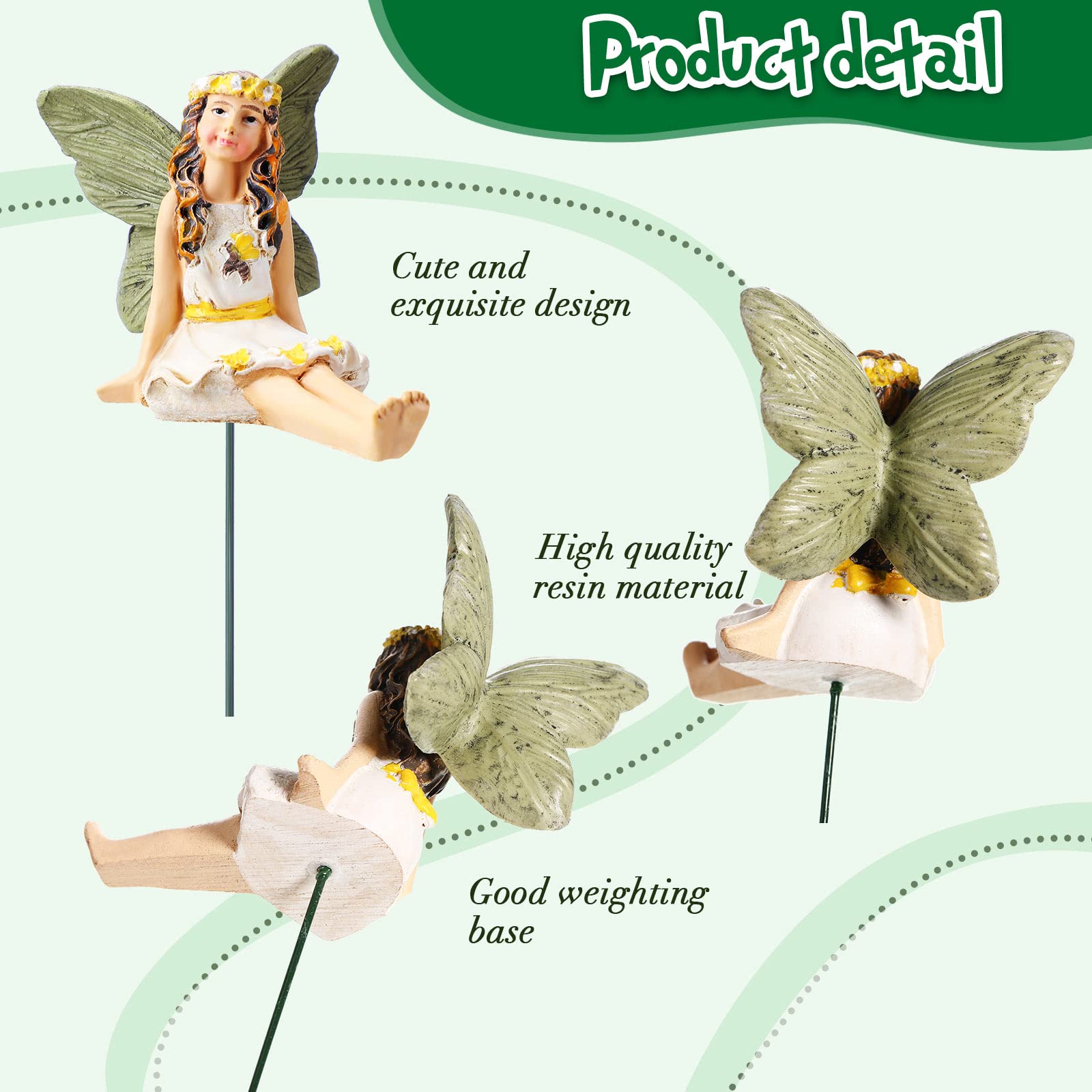 Yulejo two different sized fairies side-by-side showing layering advantage