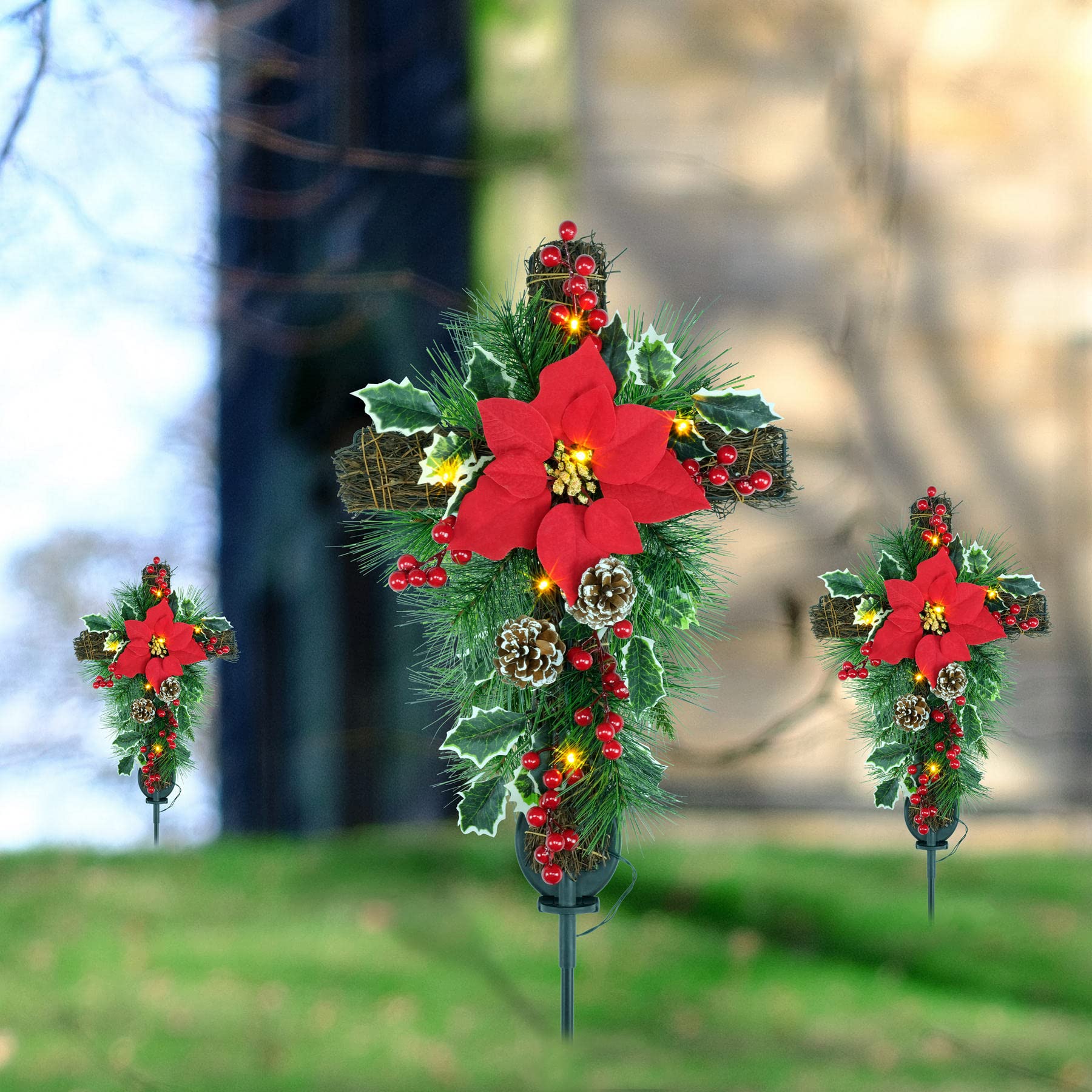YULETIME assembly view with extension stem showing simple, tool-free setup