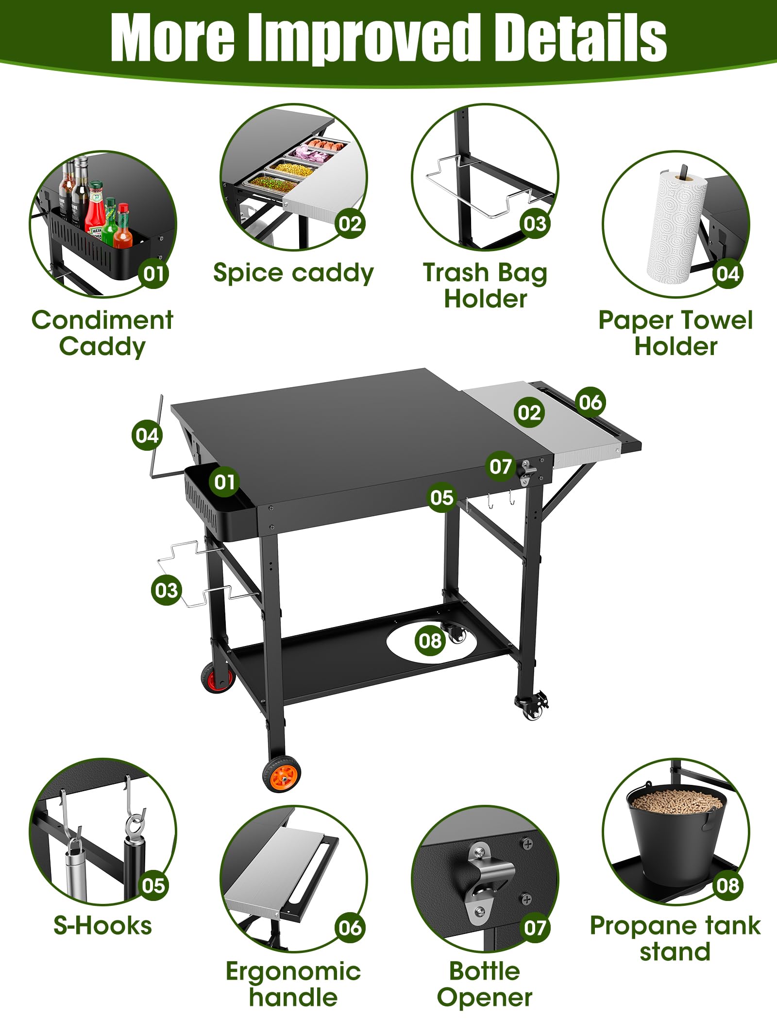 yundasan double shelf under-storage offering extra space for supplies
