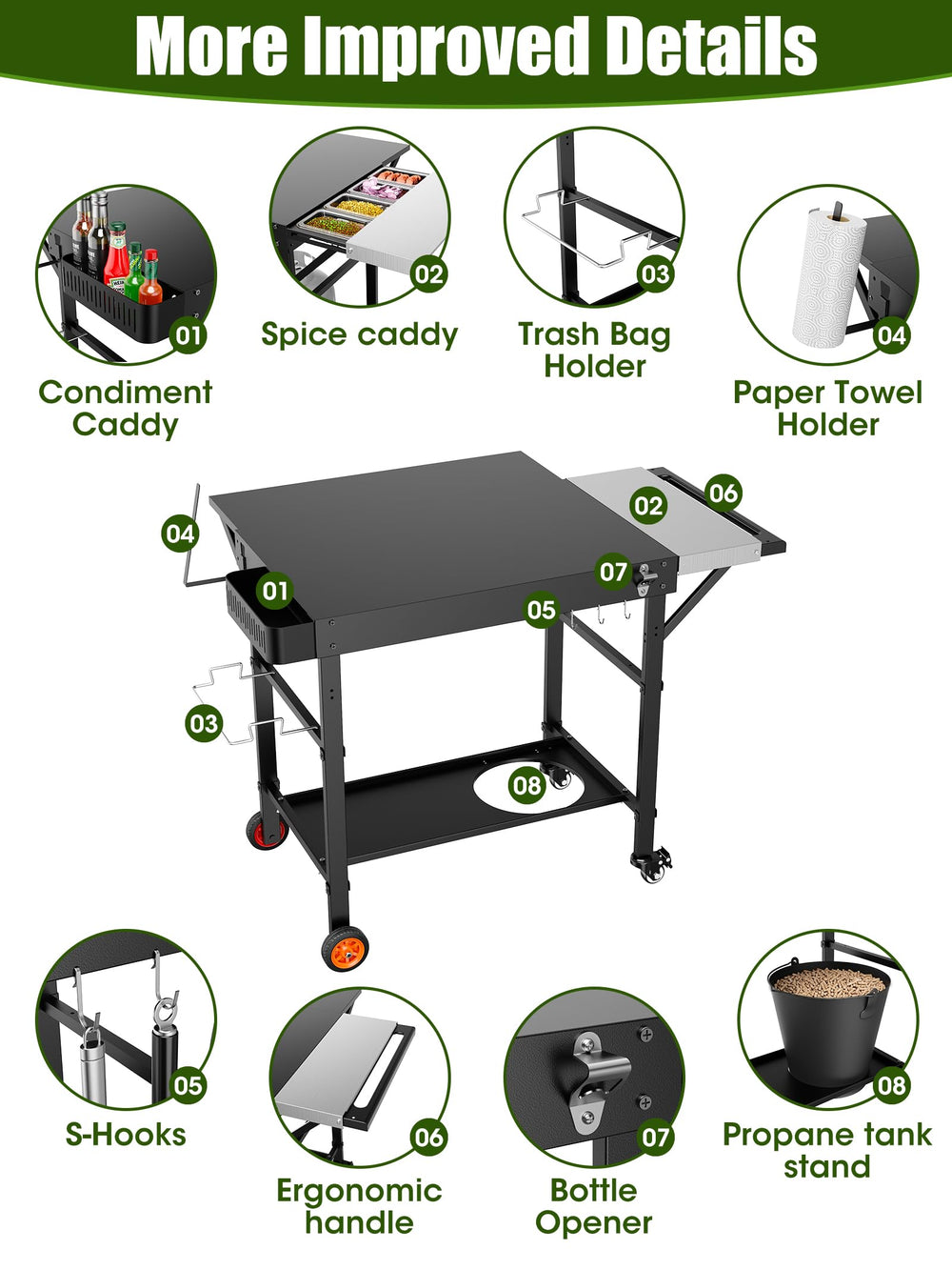 yundasan double shelf under-storage offering extra space for supplies
