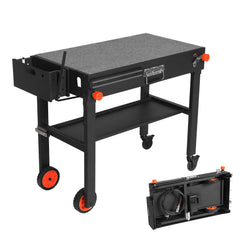 Yundasan front assembled stand showing stable platform and benefit of secure support