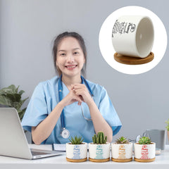 Yungyan group display on hospital desk — coordinated appreciation for staff