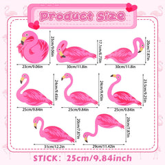 Yuntau flamingo close-up of printed corrugated plastic detail ensures durable vibrant color