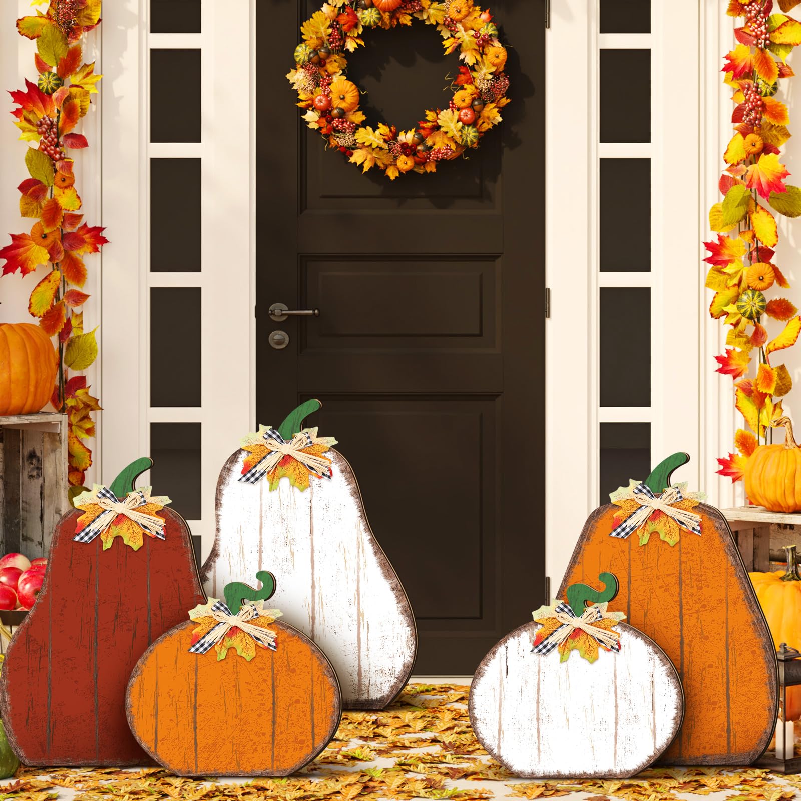 Yuntau lifestyle shot at entryway conveying warm autumn welcome