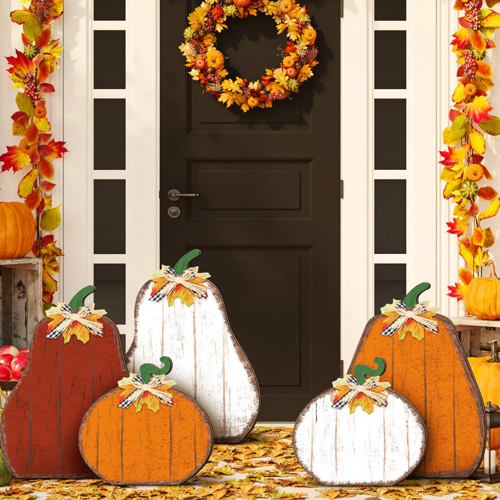 Yuntau lifestyle shot at entryway conveying warm autumn welcome