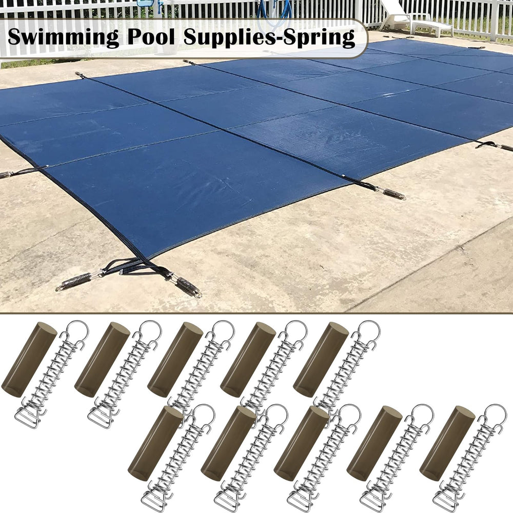 YUNVI spring installed on pool cover in outdoor setting for durability