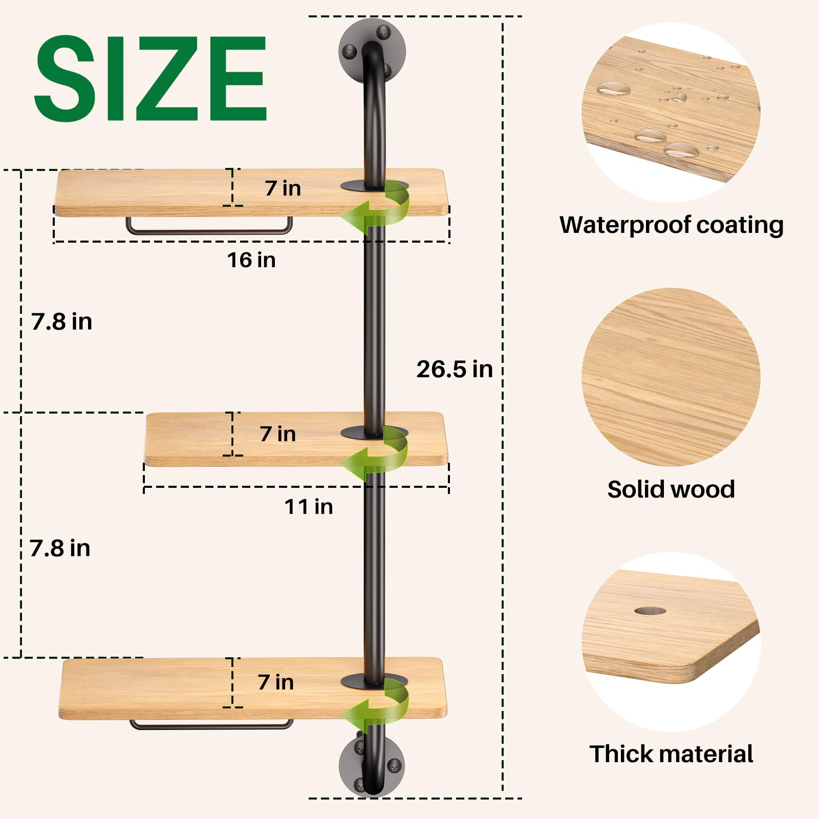 YUOROS hanger with trailing plant showing added display and airflow benefit