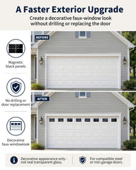YURROAD four-panel faux window layout demonstrating realistic effect