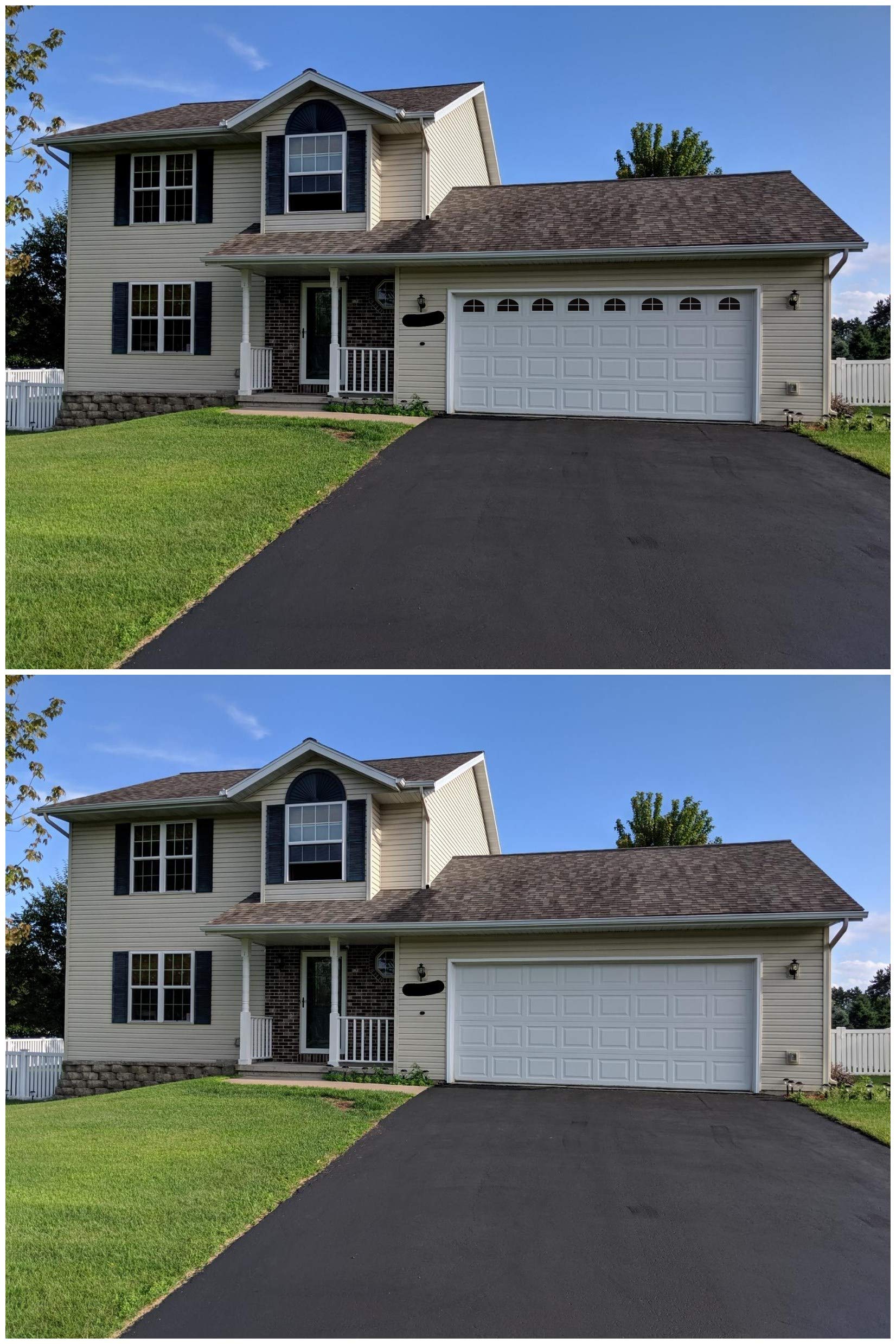 YURROAD panels on garage in neighborhood showing instant design upgrade