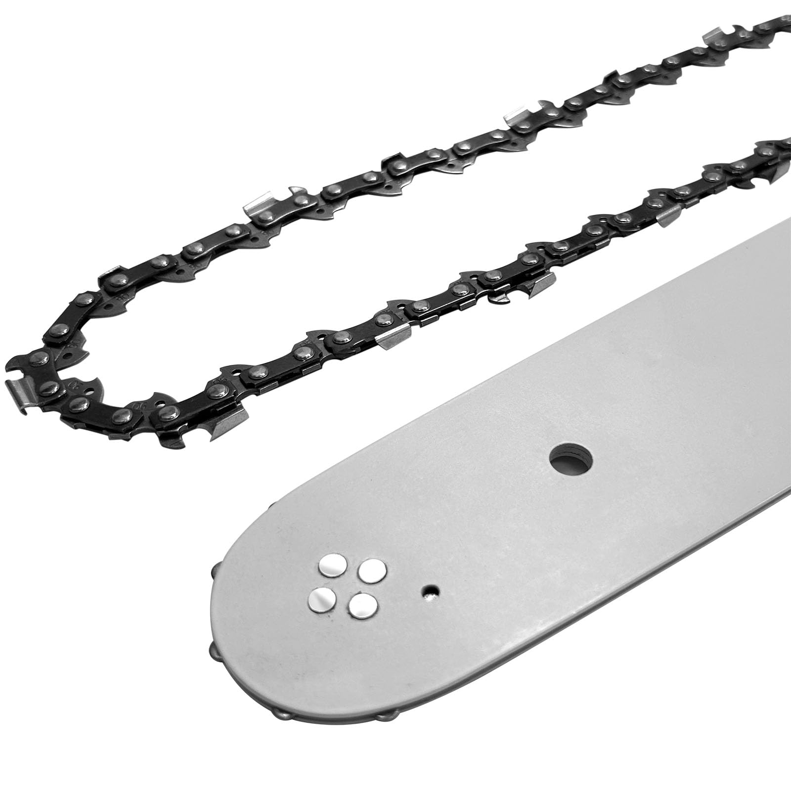Yutacorex chain teeth close-up showing cutters and drive links for consistent cutting performance