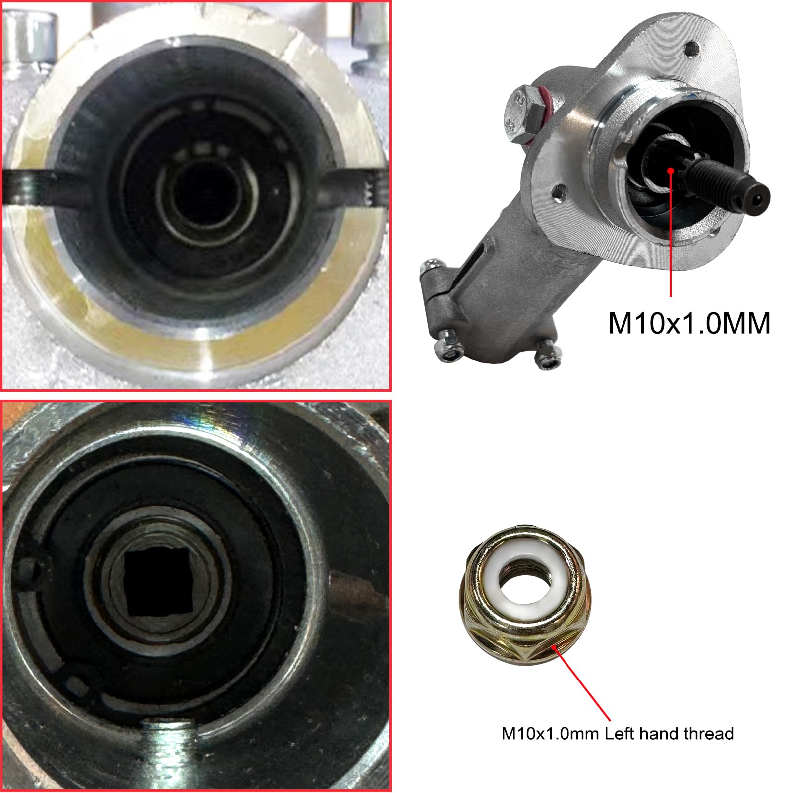 Yutacorex gear head installed on Echo trimmer showing proper fit