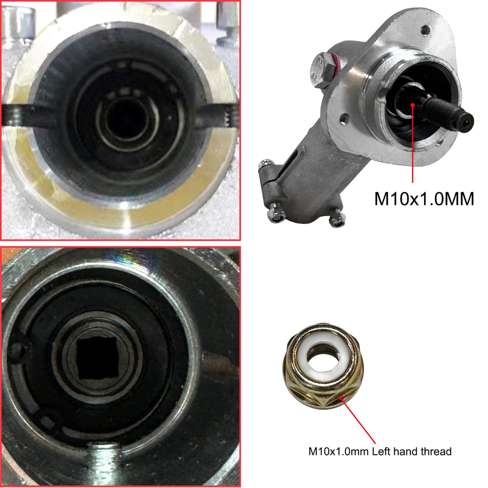 Yutacorex gear head installed on Echo trimmer showing proper fit