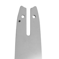 Yutacorex guide bar side profile showing stamped specs for correct fit and durability