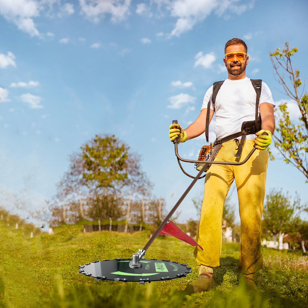 Yutacorex in use on landscaping jobsite showing faster brush clearing benefit