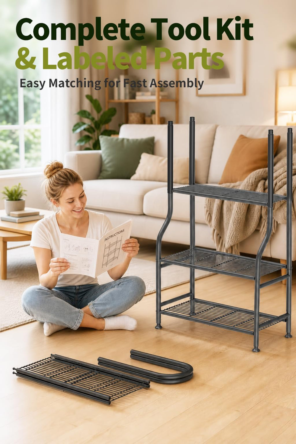 Yutrchey styled indoors with decor and plants, versatile home display solution