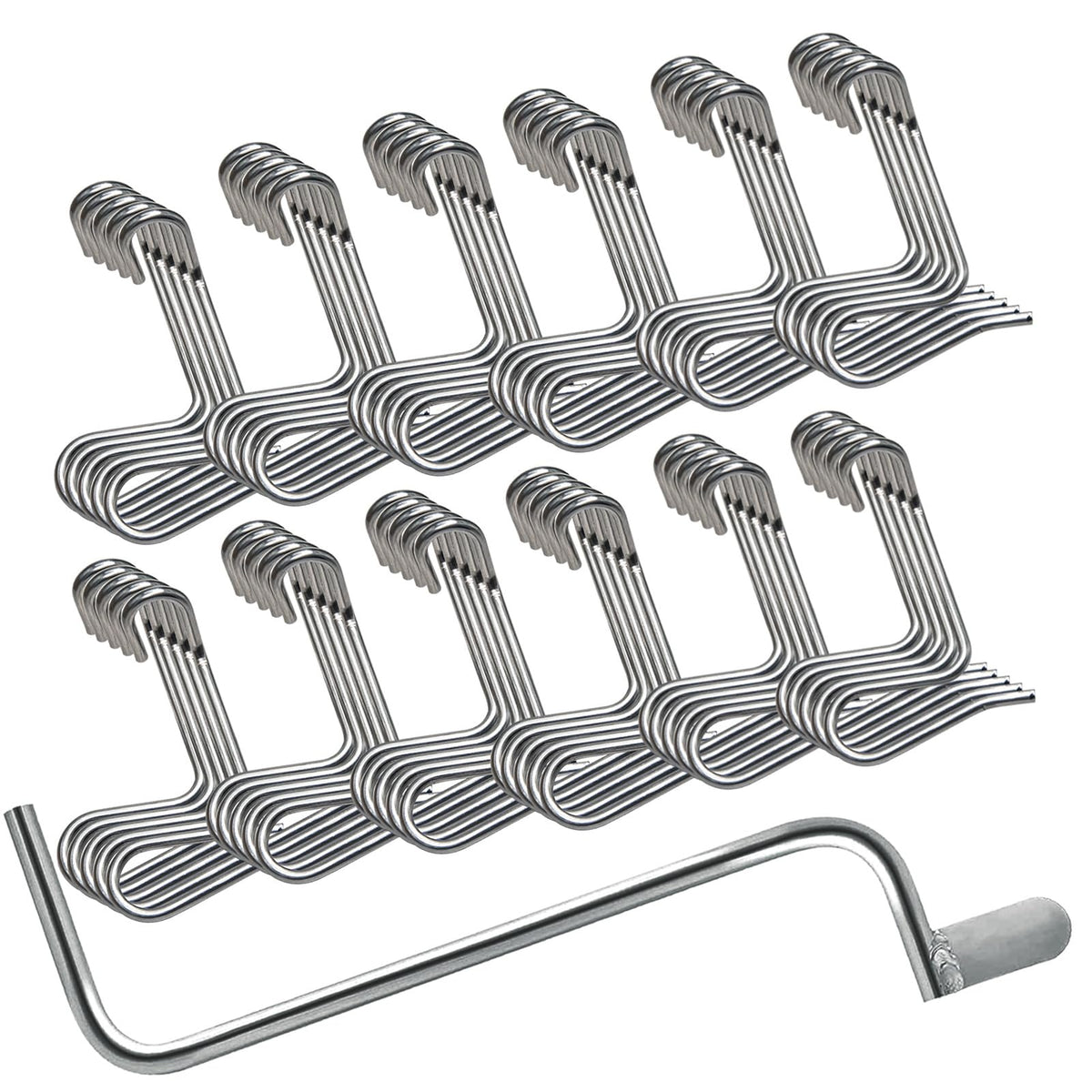 YUUCOO front packaging showing 60 tensioners and handle, easy transport benefit