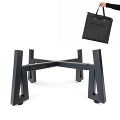 YUVIONOX front view of stand supporting fire pit for stable burning