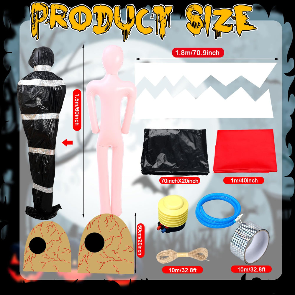 Yuxung inflatable doll fully inflated adding height and spooky presence